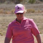 Julie McClure - resplendent in pink